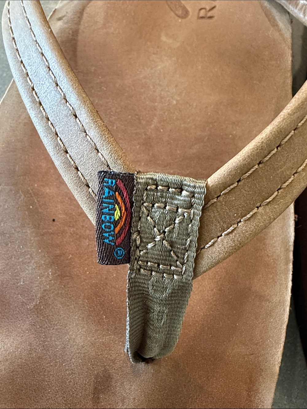 Rainbow Brown Leather Sandals - Picture 3 of 7